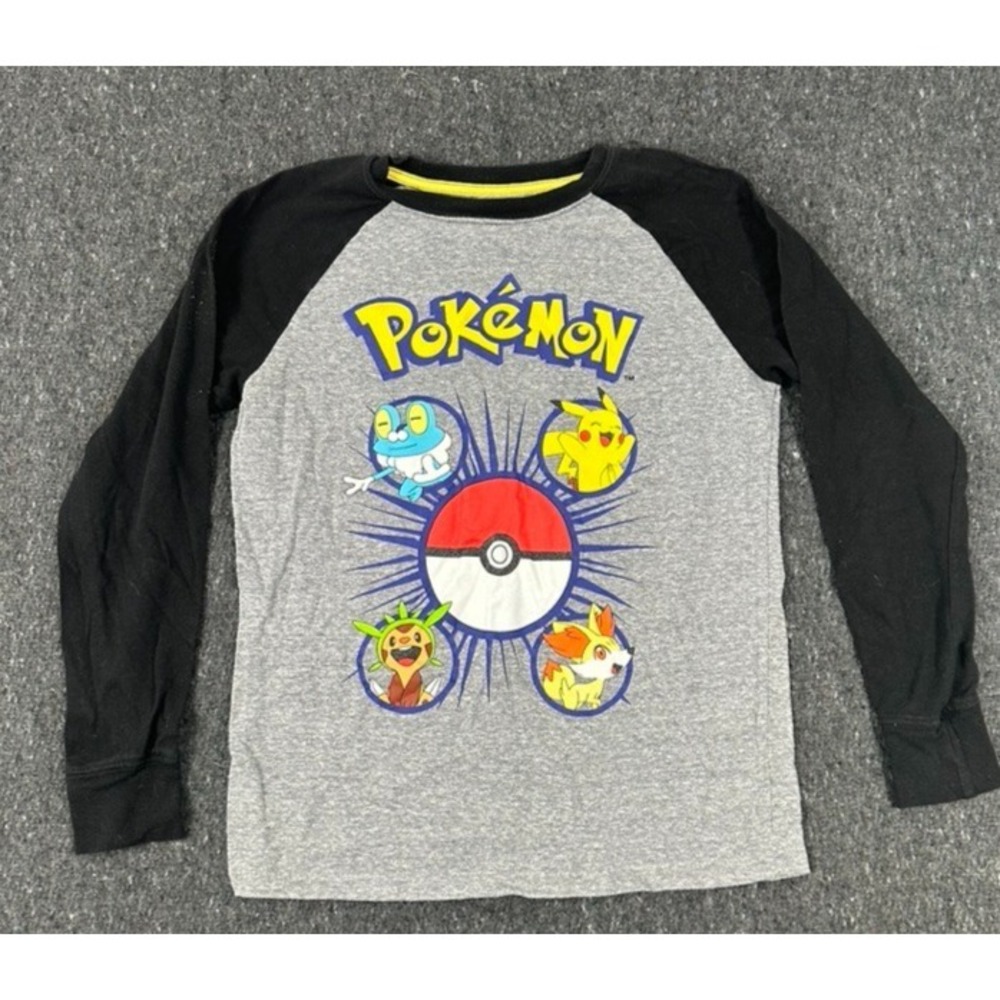 Pokemon Pikachu Pajama Top Youth size L 10/12